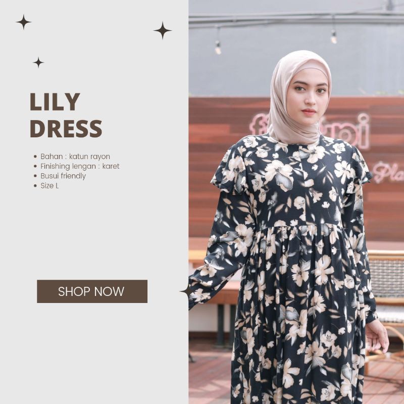 BeautyOne - Homey Dress Lily Gamis Dewasa Jumbo Bahan Katun Rayon Premium Nyaman Dipakai | Bisa Cod