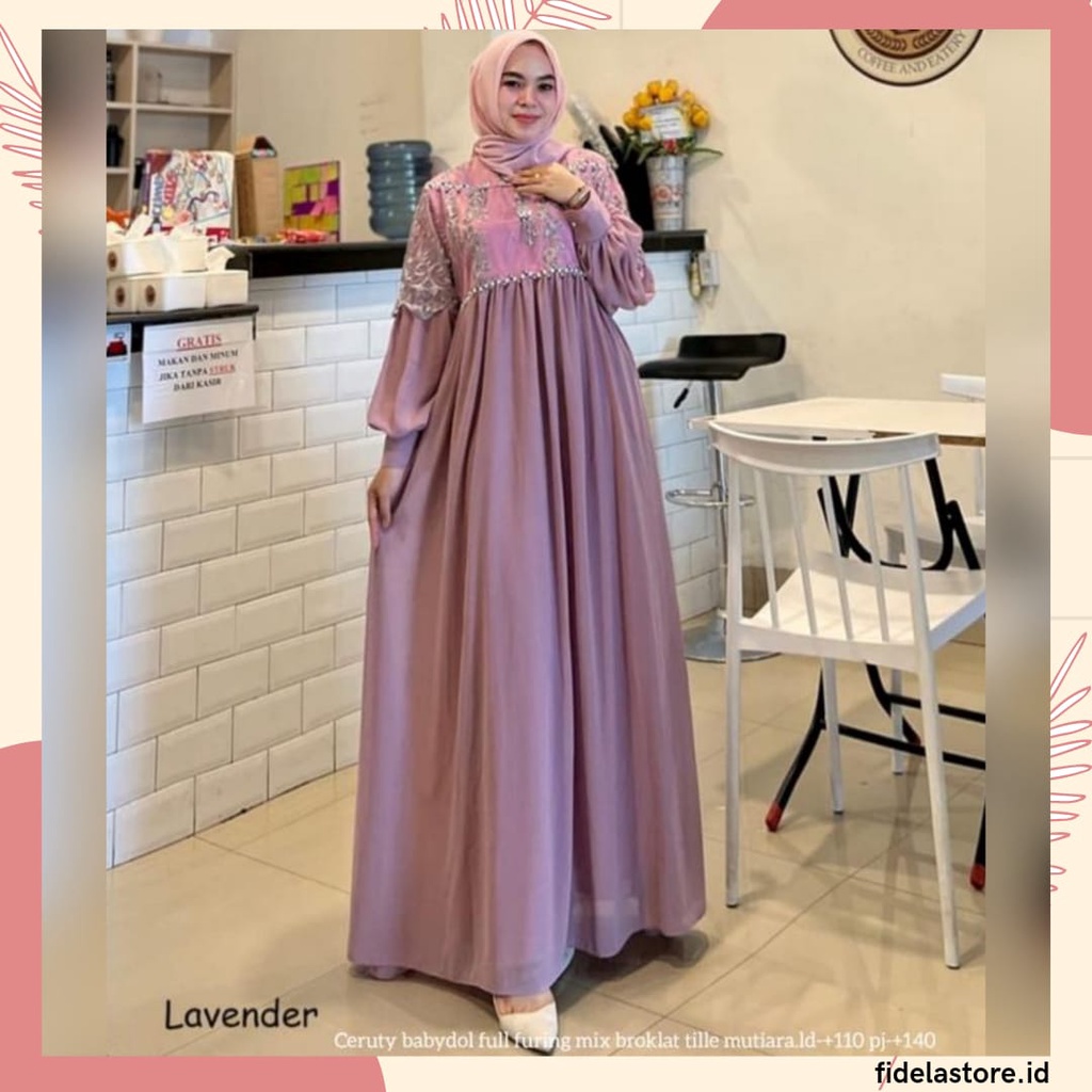 Jual Mudra Hijab Gamis Wanita Gamis Pesta Dress Kondangan Gamis