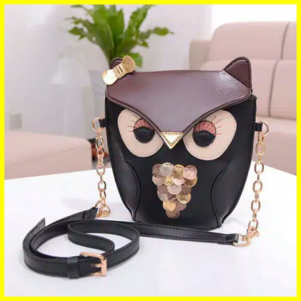 Tas Selempang Fashion Wanita Burung Hantu Owl Souvenir Kado Unik