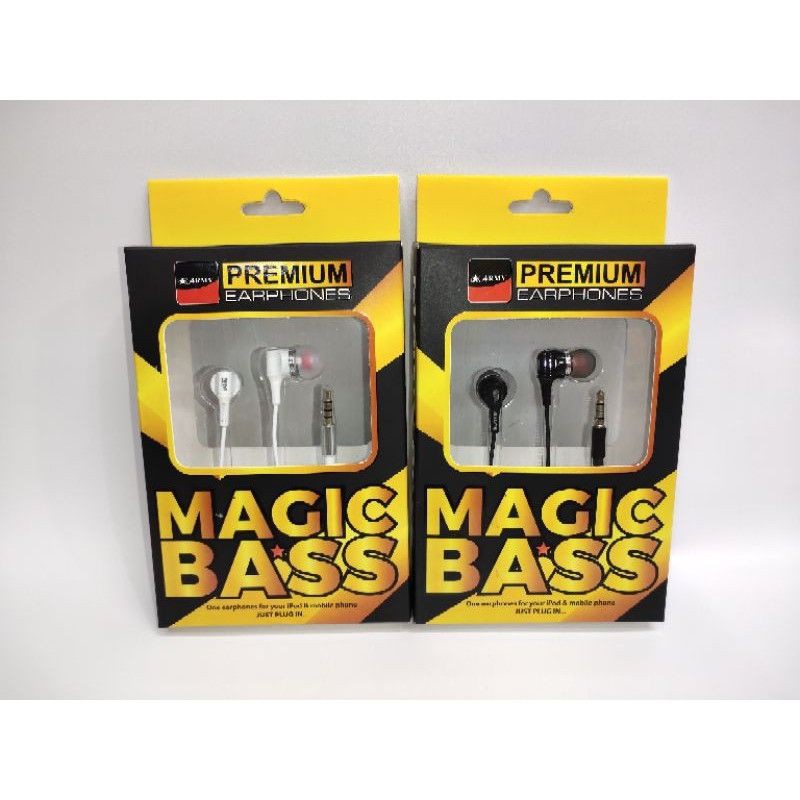 HEADSET ARMY MAGIC BASS HANDSFREE EARPHONE ARMY MAGIC