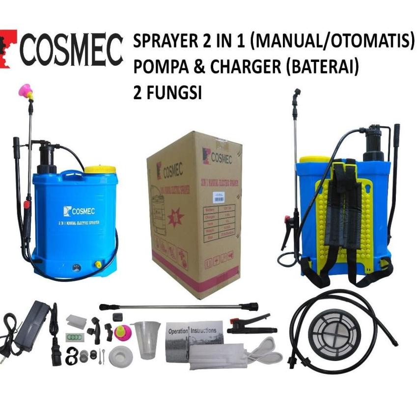 [STAR] COSMEC MANUAL DAN ELEKTRIK SPRAYER 16 LITER SEMPROT HAMA 2IN1 HAND SPRAYER 16L JAPAN QUALITY