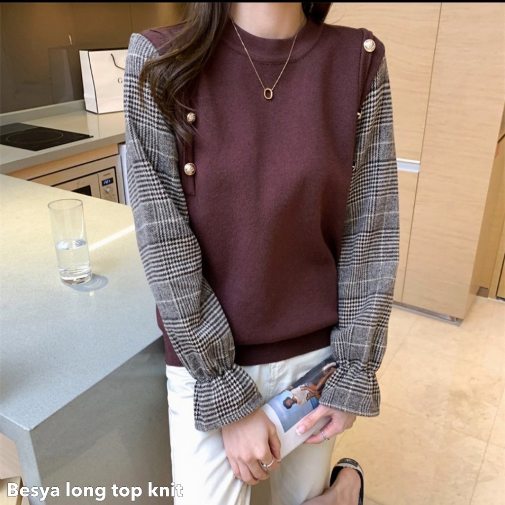 Besya long top knit - Thejanclothes