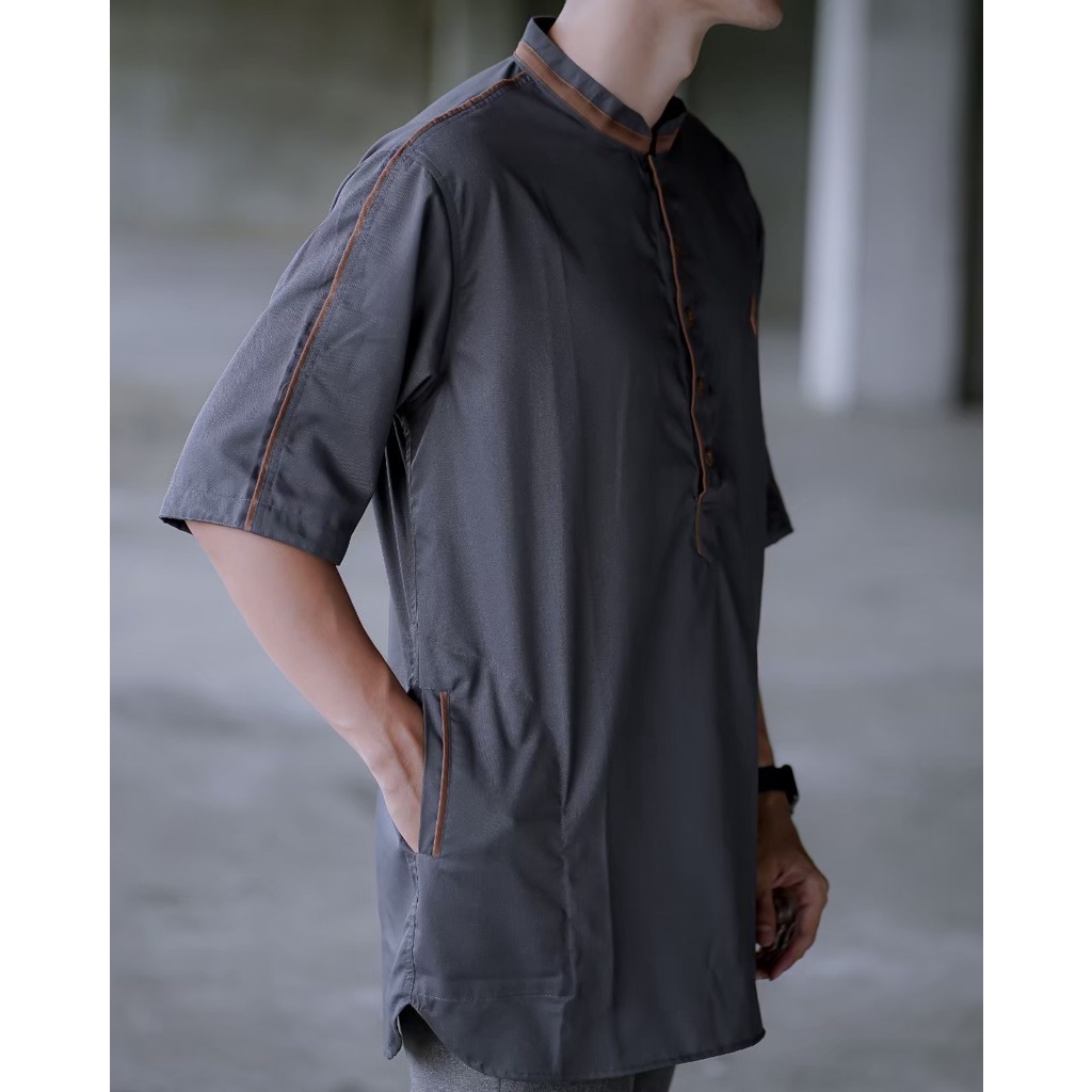 BAJU KOKO MODERN LENGAN 3/4/ BAJU KOKO PRIA TERBARU DAN TERLARIS/ KOKO KURTA KAOS DEWASA/BAJU LEBARAN 2022/ PUTIH M L XL