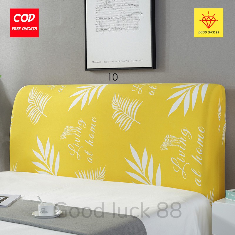 Cover Sandaran Headboard Kepala Tempat Tidur Springbed Elastis ukuran 160cm (L) dan  180cm (XL)