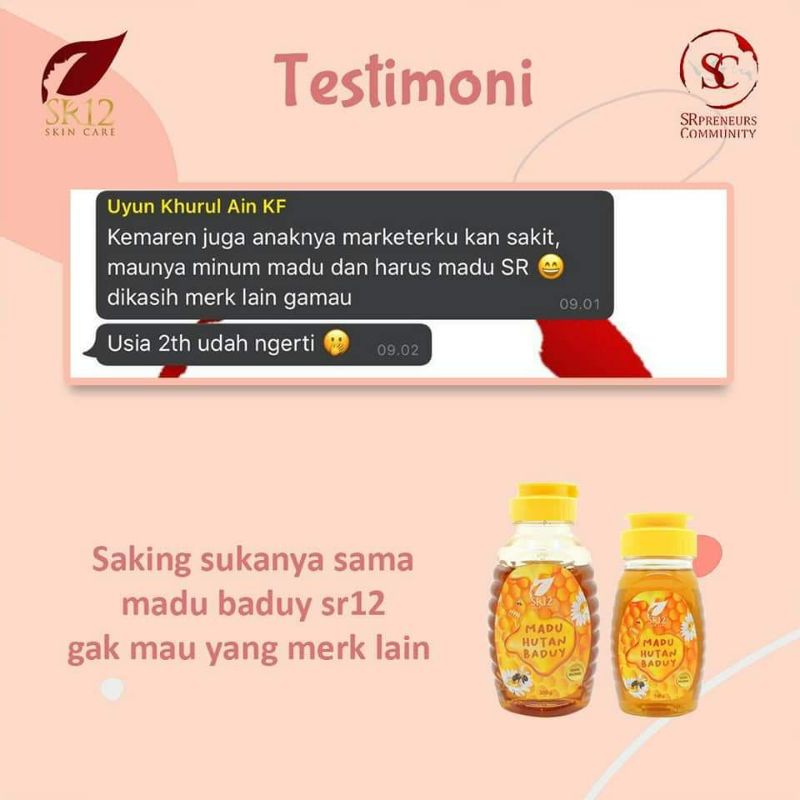 MADU ASLI / MADU / OBAT BATUK / VITAMIN ANAK PENAMBAH NAFSU MAKAN / MADU GEMUK BADAN / OBAT ASAM LAMBUNG-5