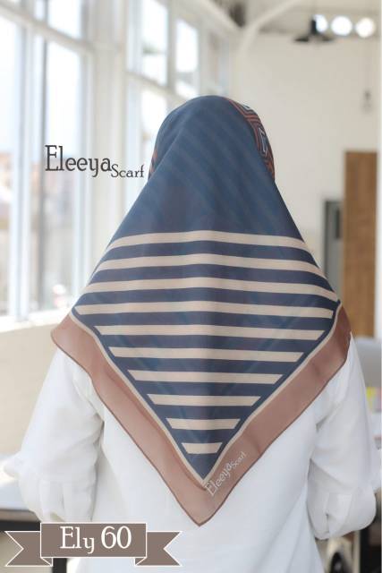 HIJAB SEGIEMPAT MOTIF ELY 60 II Eleeya Scarf