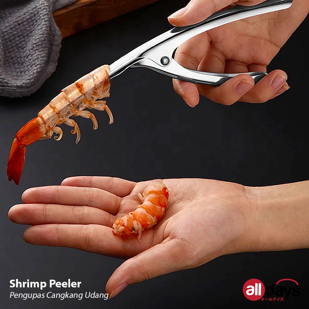 Alldays Alat Pengupas Kulit Udang / Pisau Pembersih Kotoran Udang / Shrimp Peeler Bahan Stainless Steel