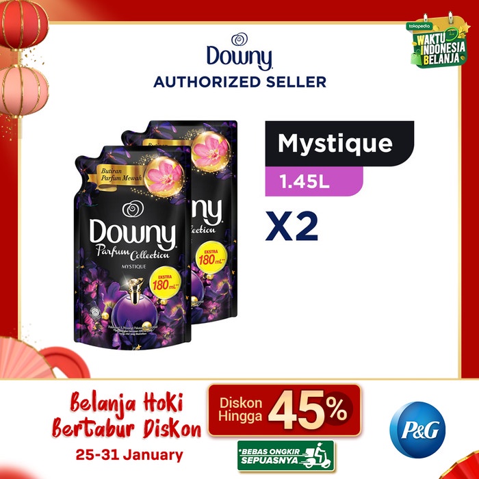 Downy Pewangi & Pelembut Pakaian Mystique 1,45Lx2 -Free Botol Minum #98
