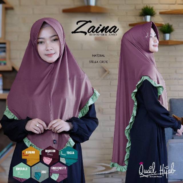Zaina quail hijab murah ori