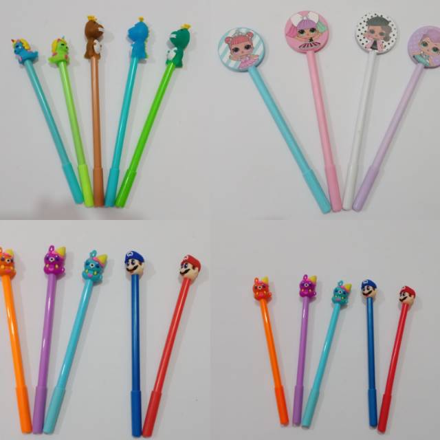 

Pulpen gel karakter lucu.