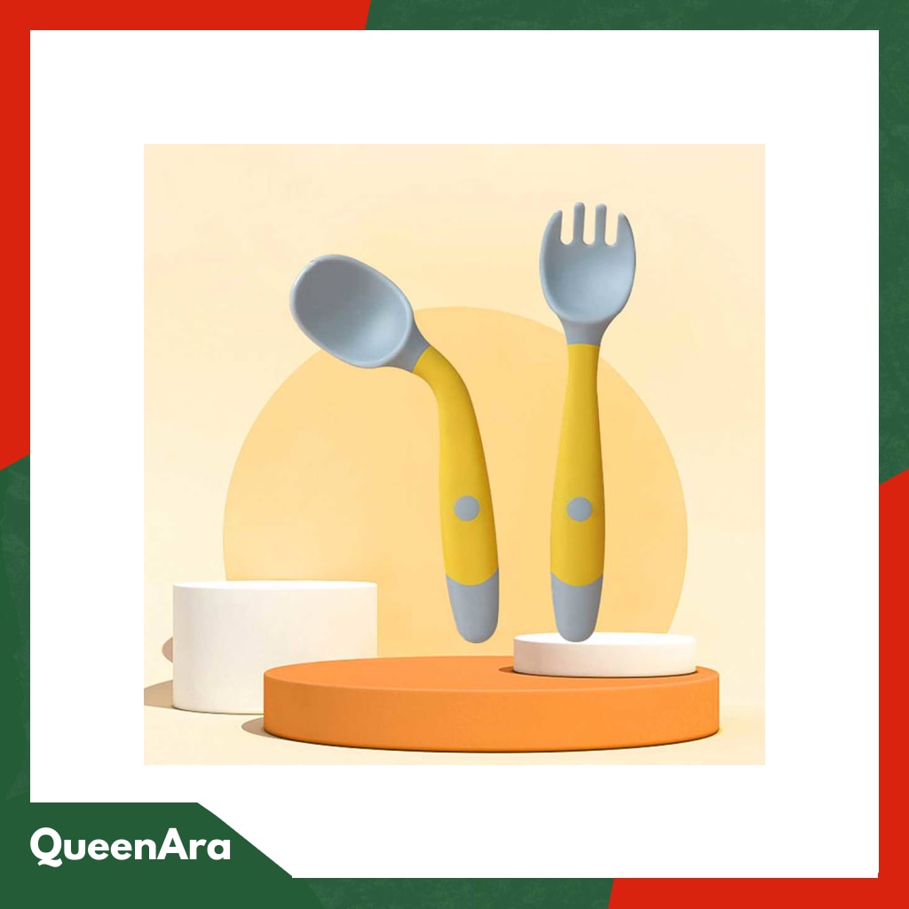 LOPE Sendok Garpu Bayi Soft Silicone Spoon - LP71