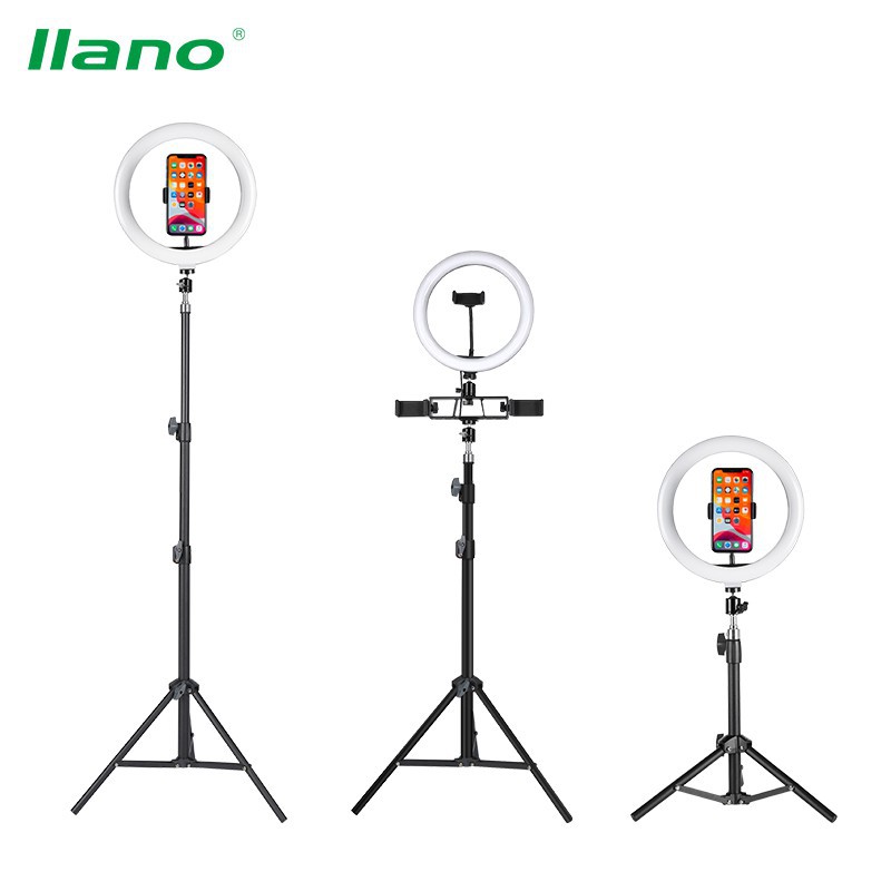 

Llano Tripod Dengan Lampu Fill Light Tinggi 210cm Untuk Live Phone