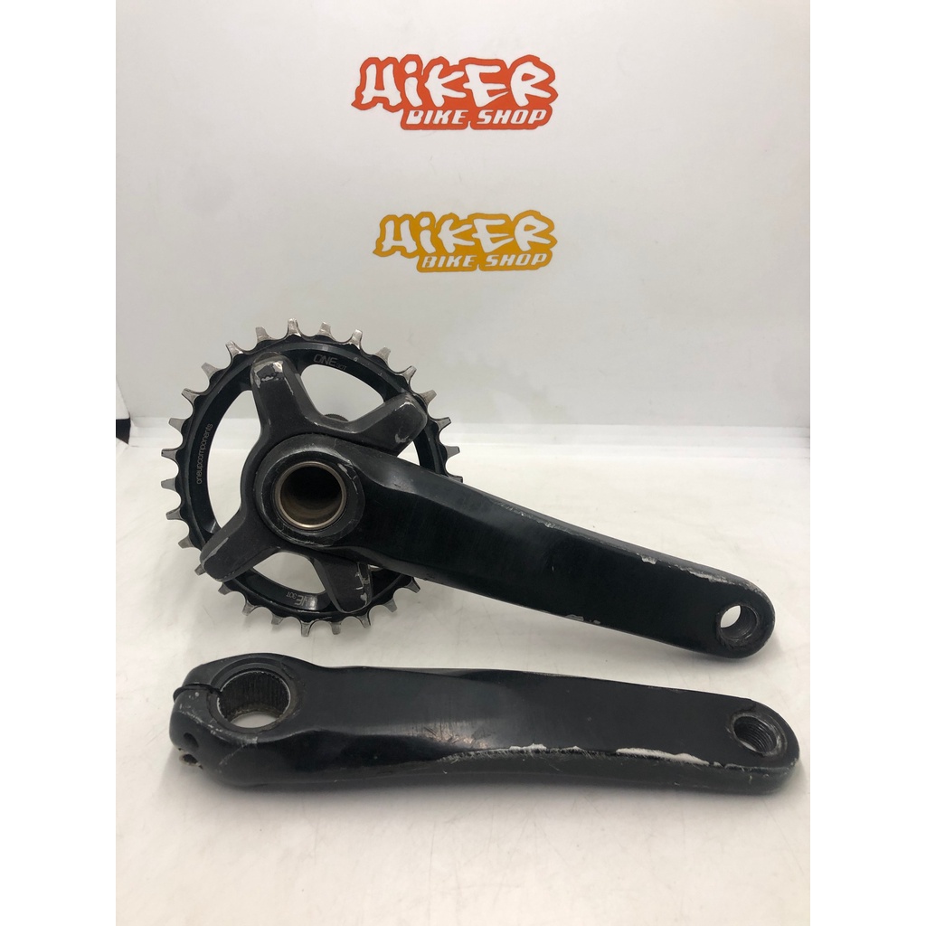 Crank  Single Chainring 30T One Up MTB Road Shimano Deore XT M8000 Untuk 11 Speed Panjang Arm 175 Ta
