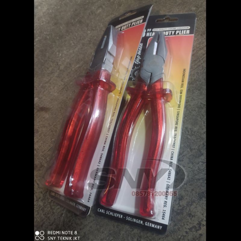Original Tang Kombinasi 7" Tjap Mata Heavy Duty Plier