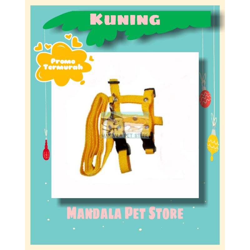 Harness Model H / Tali Tuntun Kucing, Anjing, DLL