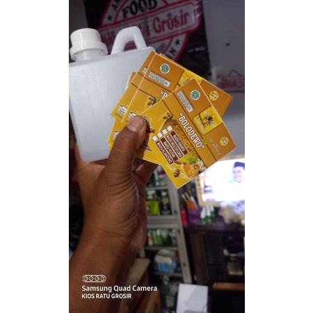BOTOL KOSONG MADU 500 GR BONUS STIKER MADU & TUTUP SEGEL