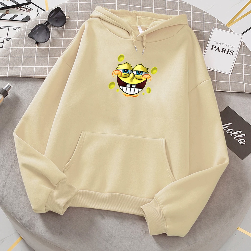 Sweater hoodie anak perempuan SMILE SPONS baju anak cowok cewek kartun