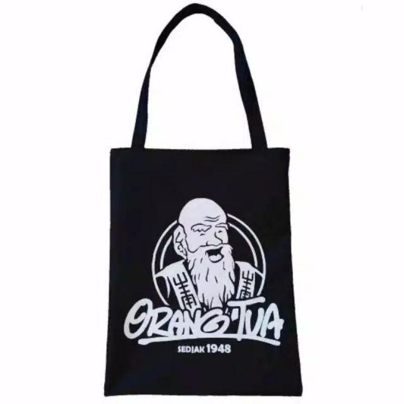 ( COD ) TOTE BAG WANITA GAMBAR ORANG TUA