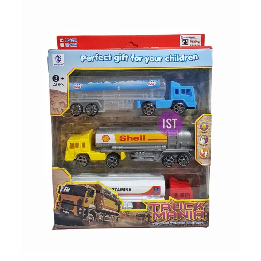 MWN Mainan Truck Mania 3 pcs