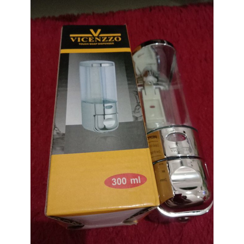 Tempat Sabun Cair Tekan Vicenzo 300ml / Touch Soap Dispenser