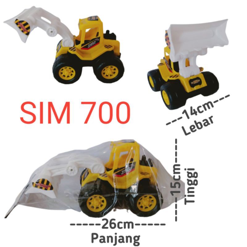 MAINAN ANAK GARUK EXCAVATOR KODE SIM700