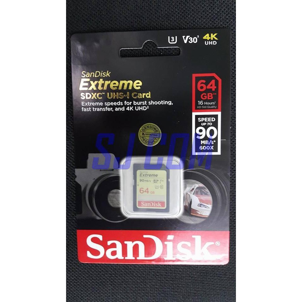 SANDISK SD CARD EXTREME 32GB 90MB/S - SDCARD EXTREME 32 GB 90 MBPS