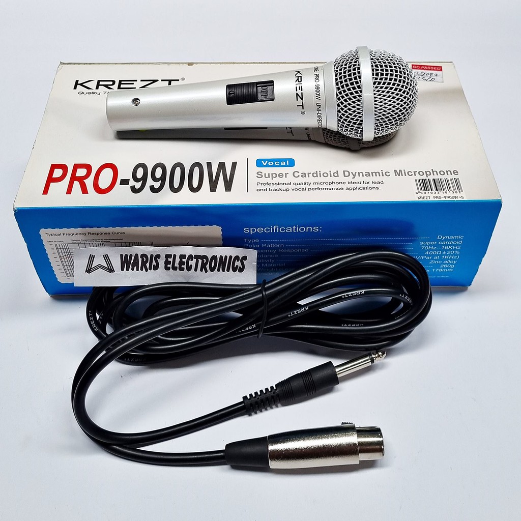 Mic Mikrofon Krezt Pro 9900W Dynamic Microphone