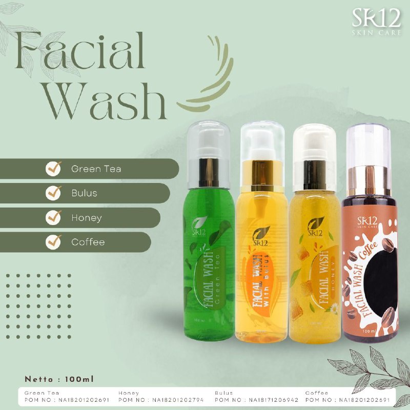 FACIAL WASH SR12 BULUS TERAMPUH!!! | SABUN PENCERAH WAJAH ORIGINAL AMAN BERSTANDART BPOM