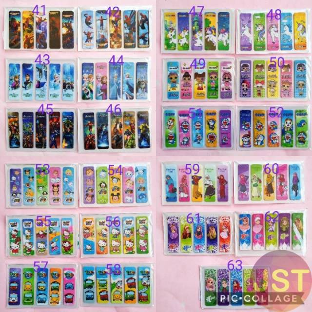 

Sticky Notes / Stick Note / Pembatas Buku Karakter Bahan Plastik / Stick Marker