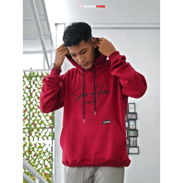 Hoodie Long SH Terate - Maroon