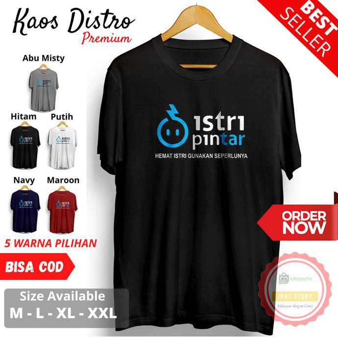 READY BAYAR DITEMPAT Baju Kaos Distro Pria Wanita Kata Unik Lucu