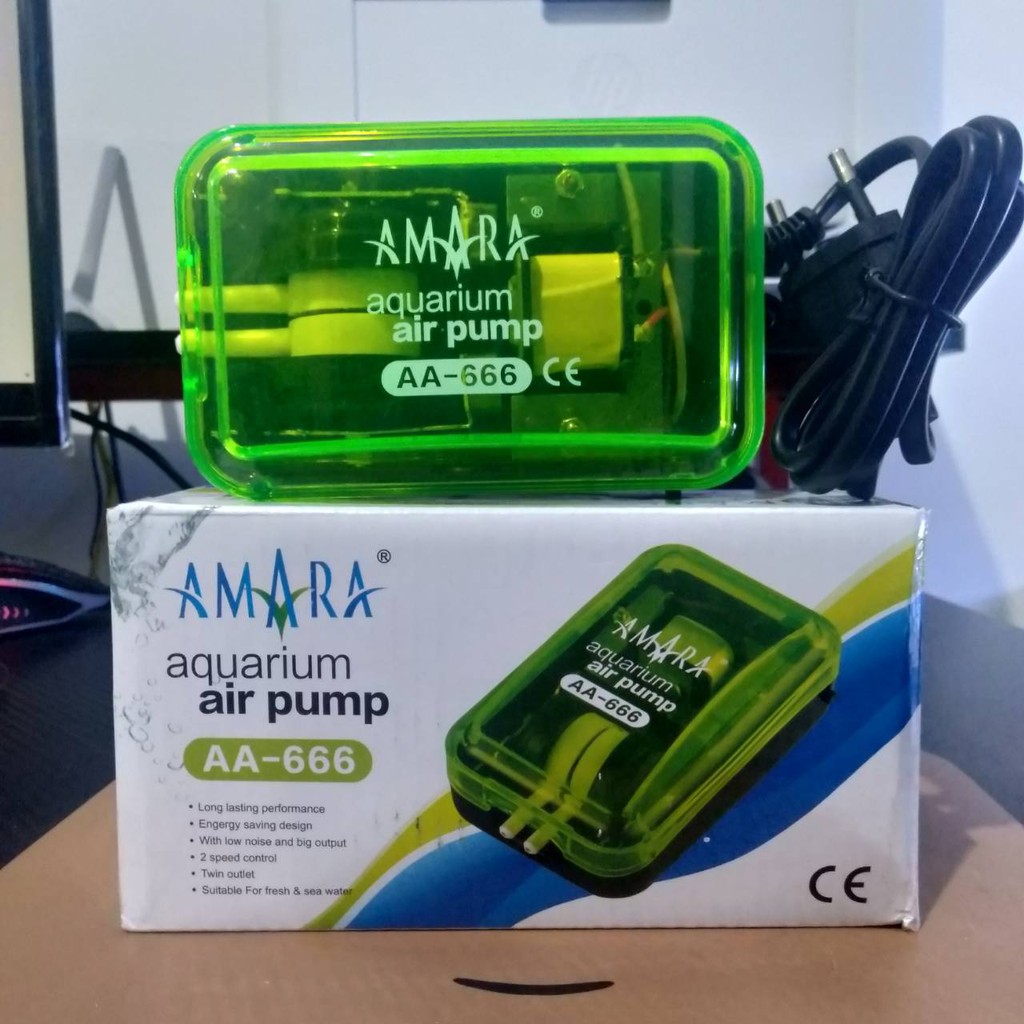 AMARA AA 666 AIRPUMP / AERATOR / POMPA UDARA 2 LUBANG (MESIN ONLY)