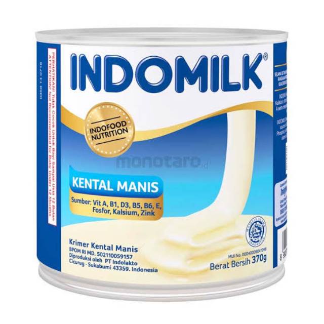 

indomilk kaleng 370 gr