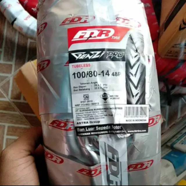 ban murah fdr genzi 100/80 ring14