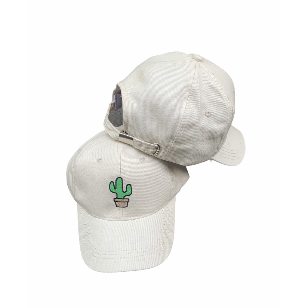 Topi baseball kaktus cream-Kaktus cream premium