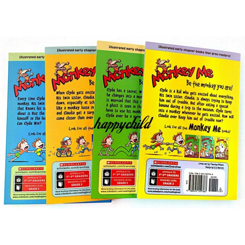 Monkey Me Series by Timothy Roland  4 books buku anak buku impor happychild