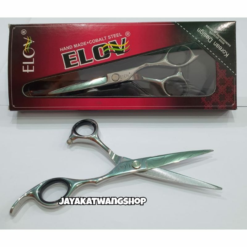 ELOV [KEMASAN BOX] Gunting Potong &amp; Gunting Penipis Rambut Untuk Salon Barber