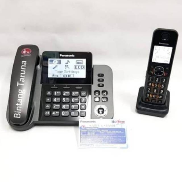 Cordless Phone Panasonic KX-TGF310 Pesawat Telepon Panasonic KX-TGF310CX (Cordless + Corded Phone)