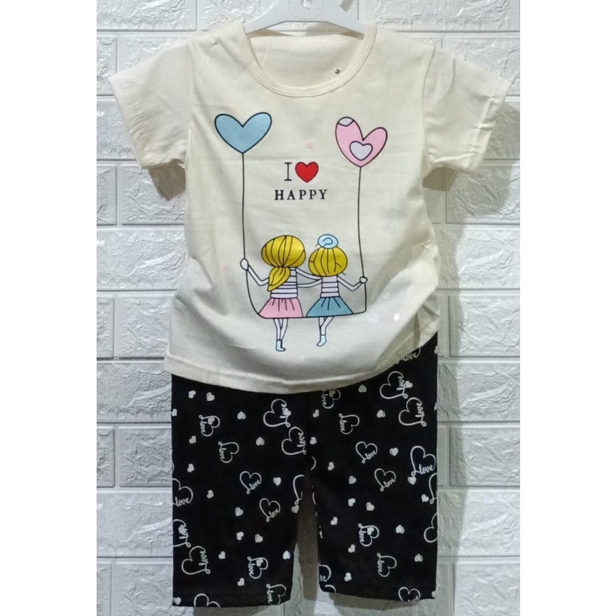 Setelan anak perempuan termurah  / HAPPY  TOU  GIR/ untuk anak usia 2-6tahun,,COD-5