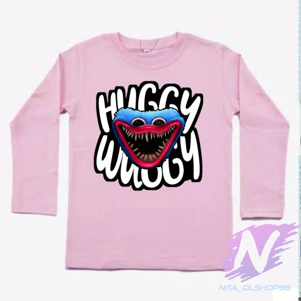 HUGGY WUGGY kaos anak lengan panjang huggy wuggy baju anak poppy playtime