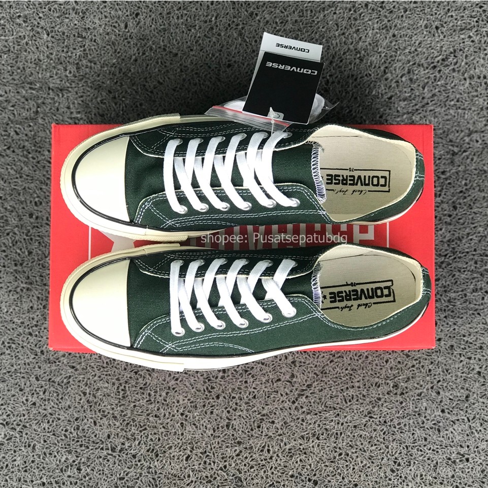 SEPATU CONVERSE 70S LOW GREEN HERBAL HIJAU ARMY