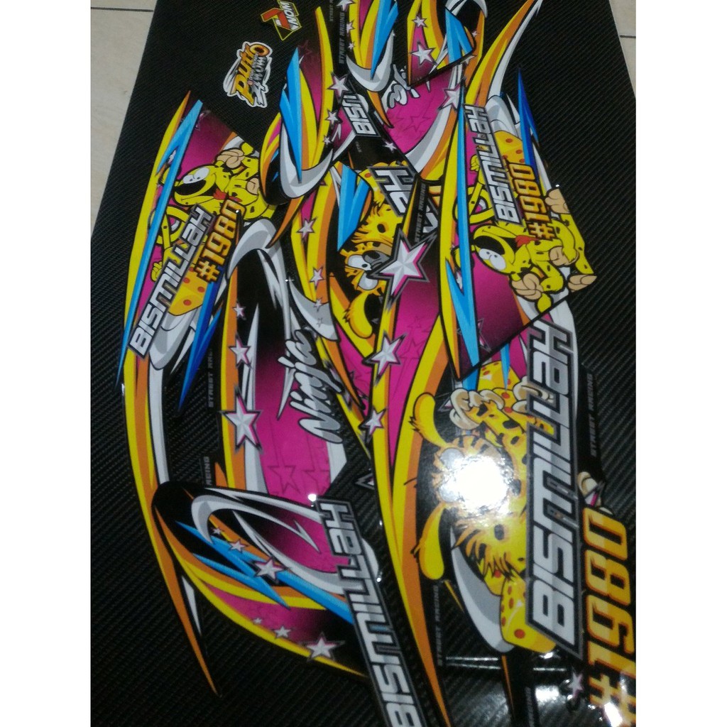 Modifikasi Striping Ninjja Rr Hitam
