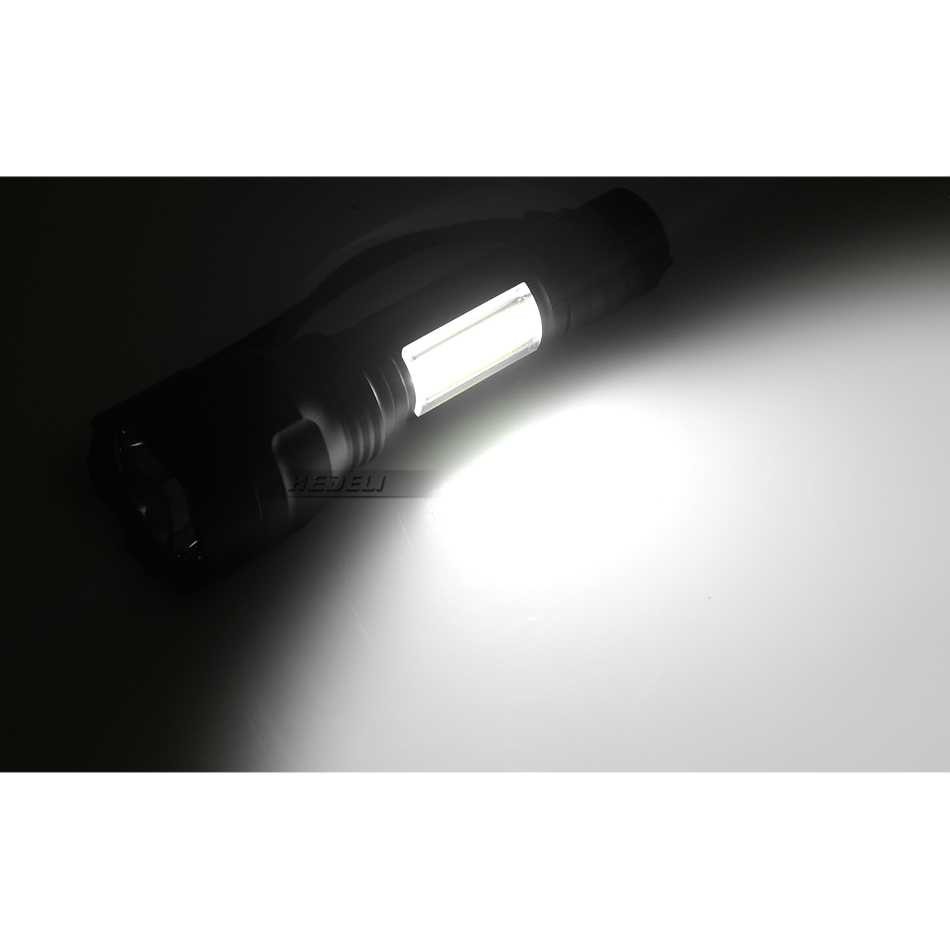 Senter LED Torch Multifungsi Cree XM-L T6 + COB 3800 Lumens - TaffLED C8