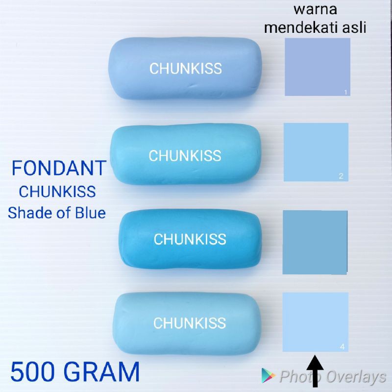 FONDANT WARNA SHADE OF BLUE 500 GRAM