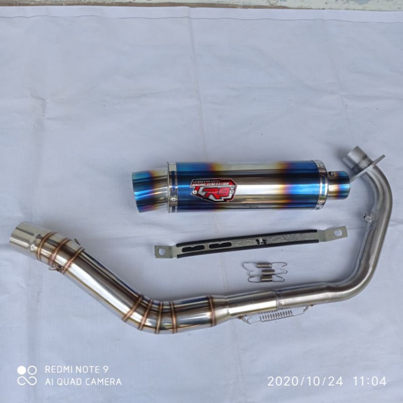 KNALPOT R9 MUGELO CB150R VIXION SONIC MX KING CBR150R XABRE JUPITER MX SATRIA FU R15