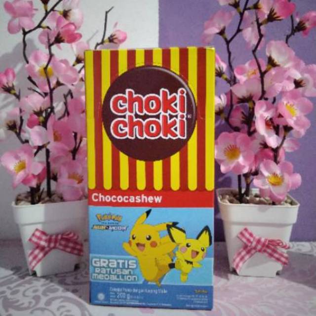 

Chokichoki 1 Dus Box Pak Choki Choki Chococashew Coklat 20 Pcs Stik Grosir Murah Jajanan