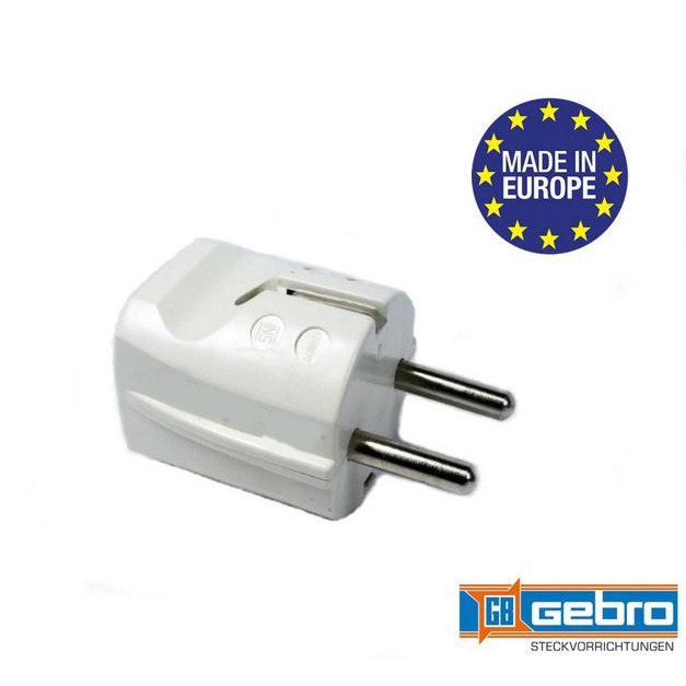 Steker arde GB German merk Gebro 2 pin