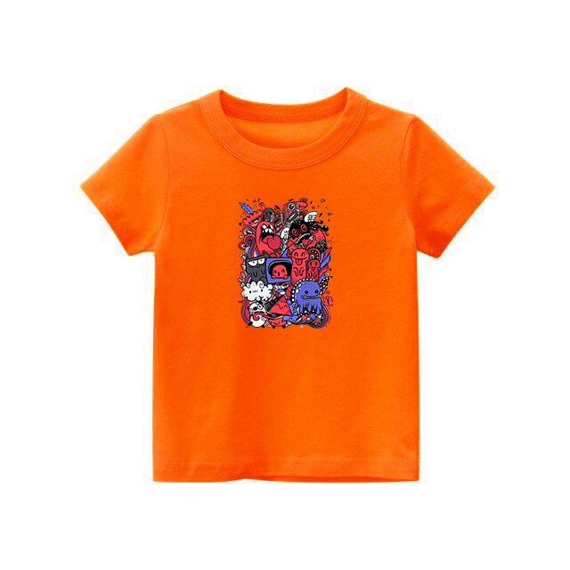 Kaos Anak Cute Monster Lucu Katun untuk usia 1-8