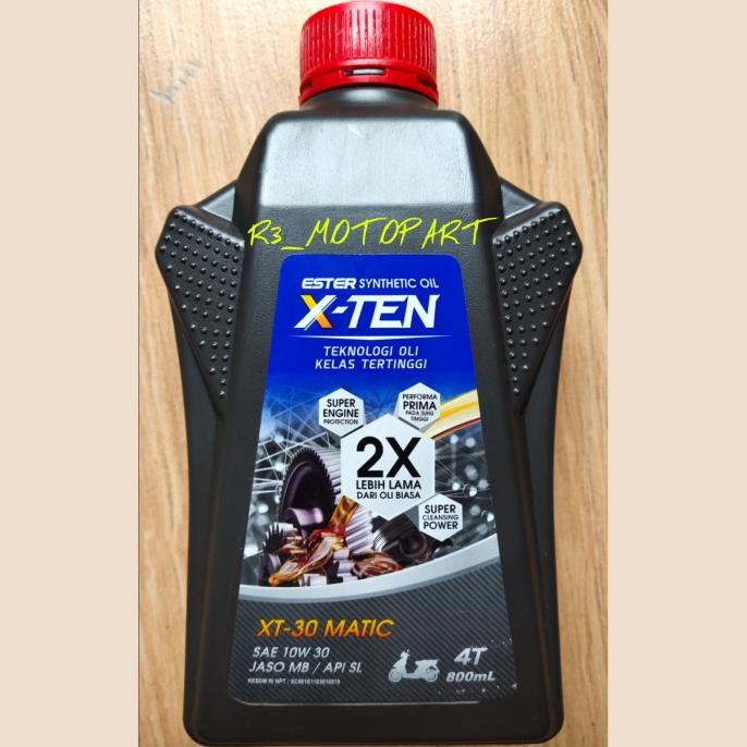 Ready stock] Oli Motor XTen/X-Ten XT30 10W-30 800ml (Matic Honda)