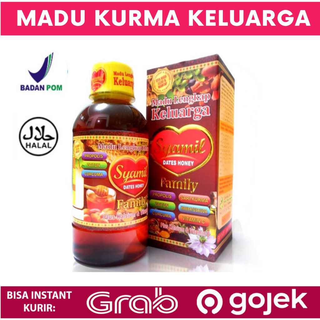 

MADU KURMA SYAMIL FAMILY DATES HONEY HERBAL MADU DEWASA LENGKAP KELUARGA